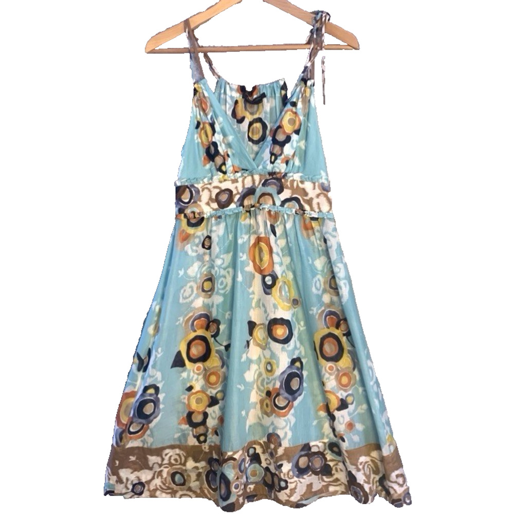 BCBGMAXAZRIA Women's Sundress Floral Adjustable Straps Size XS